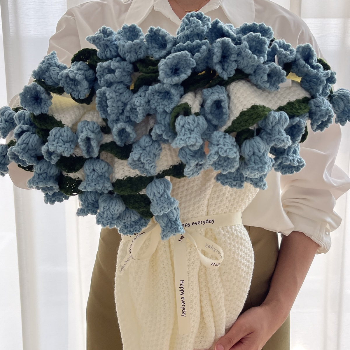 Blue Tulip Bouquet Blanket