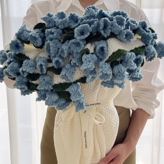 Blue Tulip Bouquet Blanket