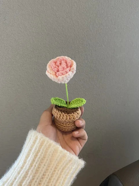 Mini Crochet Rose