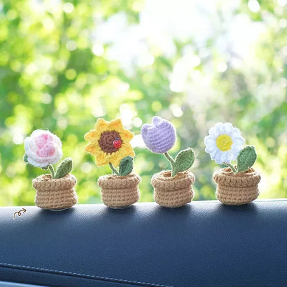 Mini Crochet Tulip - Purple